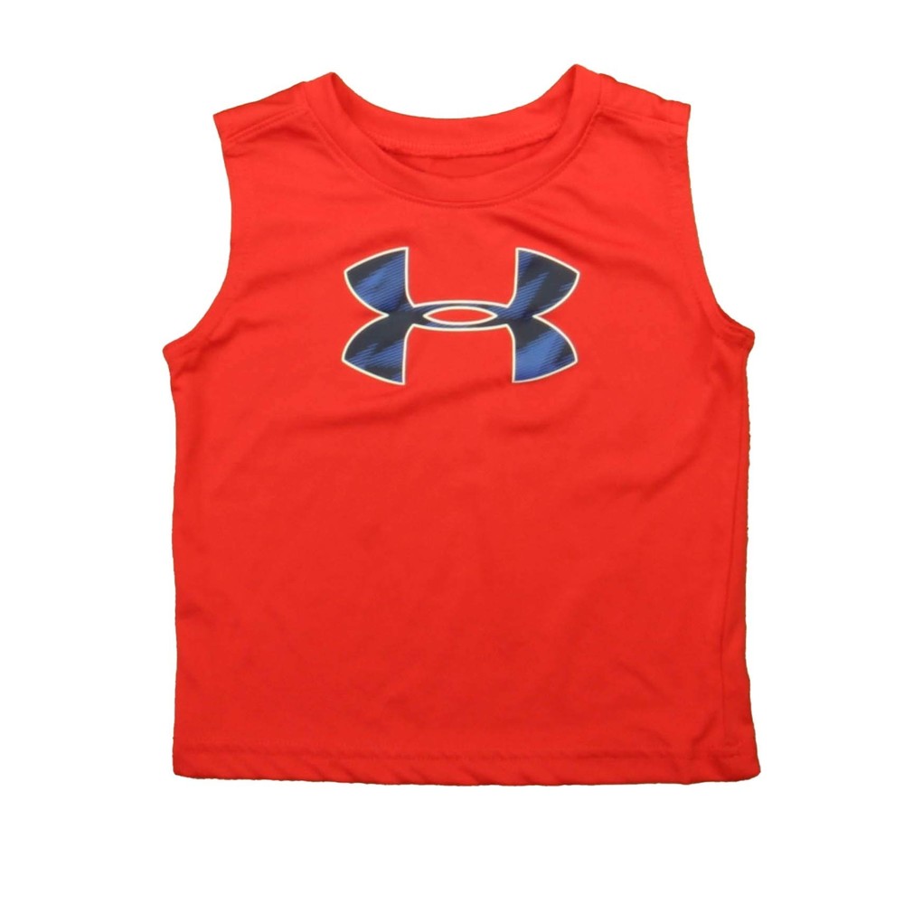Under Armour Boys Red | Blue Athletic Top size: 2T - Picture 1 of 2